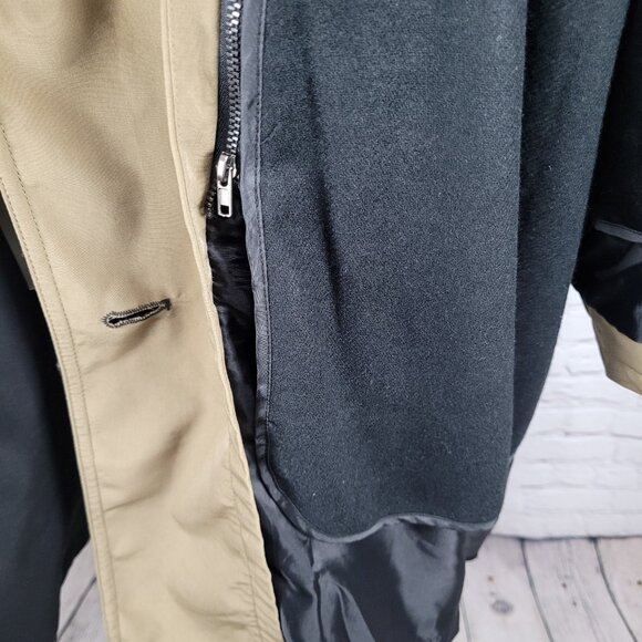 Misty Harbor Black Buttoned Removable Body Warmer Liner Hooded Jacket Size 3X - Picture 14 of 16